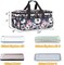 Double-Layer Carrying Case for Cricut Maker 3, Maker, Explore Air 2, Explore 3, Die Cut Machine, Water Resistant Carrying Bag with Cutting Mat Pocket, Storage Tote Bag for Tools Accessories, Floral